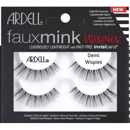 Ardell Demi Wispie Faux Mink Lash, 2 pairs (The Best Ardell Lashes)