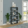 thumbnail image 3 of Ada Home Decor Langdon 4 Tier Open Shelf Cube Modern Bookcase, Anthracite/White, 3 of 7