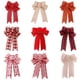 thumbnail image 4 of Xiao Hua paquete de lazos navideños de 9,5 x 7,5 pulgadas, para coronas navideñas, lazos de plástico para árboles de Navidad, guirnaldas y exteriores, color rojo A, 4 of 4