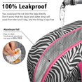 thumbnail image 5 of Insulated Lunch Bag for Women, Floral Print Oxford Fabric Lunch Box, Leakproof Thermal Cooler Tote for Work, School & Picnic, Leopard Animal Print, 5 of 5