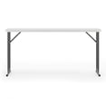 thumbnail image 5 of Emma + Oliver 5-Foot Rectangle Granite White Plastic Folding Training / Seminar Table, 5 of 9