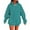001 Blue, variant on Htigea Striped Sweatshirt for Women Oversized Hooded Long Sleeve Casual Loose Fit Hoodies with Pocket Blue S
