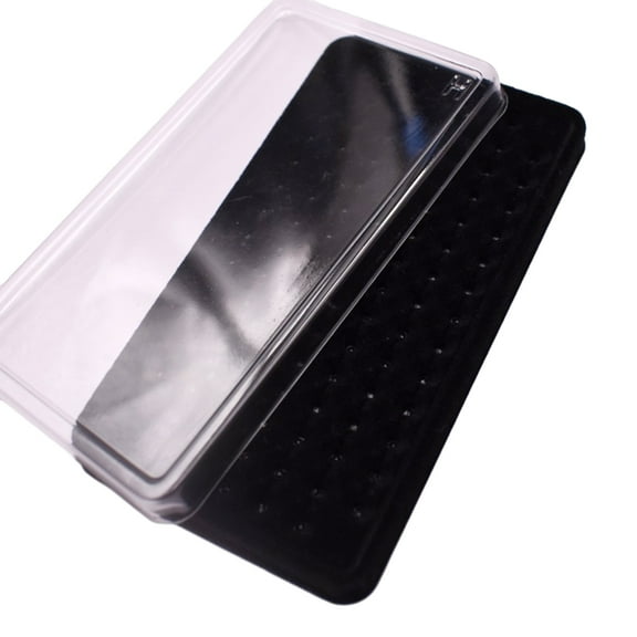 Elegant 50 Grids Storage Box Organizer Display Tray with Clear Lid Suitable for Jewelry Display