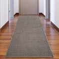 thumbnail image 6 of Custom Size Runner Rug Solid Design Dark Gray Color 26 or 31 inch Wide Pick Your Length Non-Slip Rubber Backing Stair Runner, 6 of 6