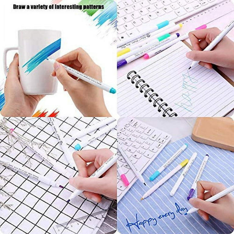 JIAHG Auto Vanishing Pen Air Erasable Pen Disappearing Ink Pen Tailor  Marker Pen Water Soluble Ink Erasable Fabric Marker Temporary Marking Note