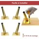 thumbnail image 4 of Juego de 4 Patas de metal doradas CHAO 12 cm para muebles, 4 of 5