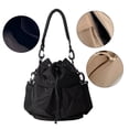 thumbnail image 3 of Bolso de hombro para mujer, pequeño bolso de mano con cordón, de nailon, tipo bandolera, informal, tipo hobo, 3 of 7