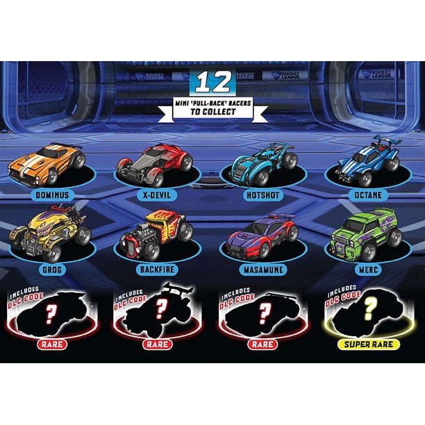 ZAG Pullback Racer Rocket League 12 Car Mystery Pack, Surprise Toy