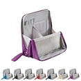 thumbnail image 2 of Doresty Makeup Bag Purpose Large Capacity Cloth Standing Makeup Bag Organizer With Compartments Portable Vertical Toiletry & Stationery Storage Long Beach Bag And Purse Small Messenger Bag for Men, 2 of 4