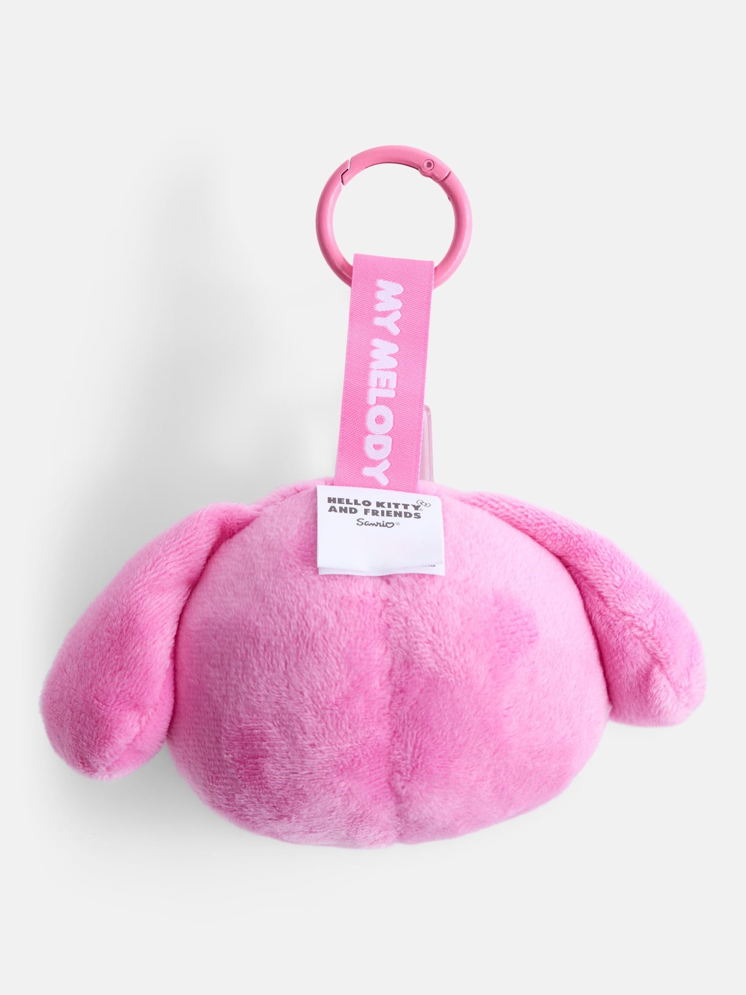 Hello Kitty and Friends Girls' My Melody Plush Bag Charm, Pink