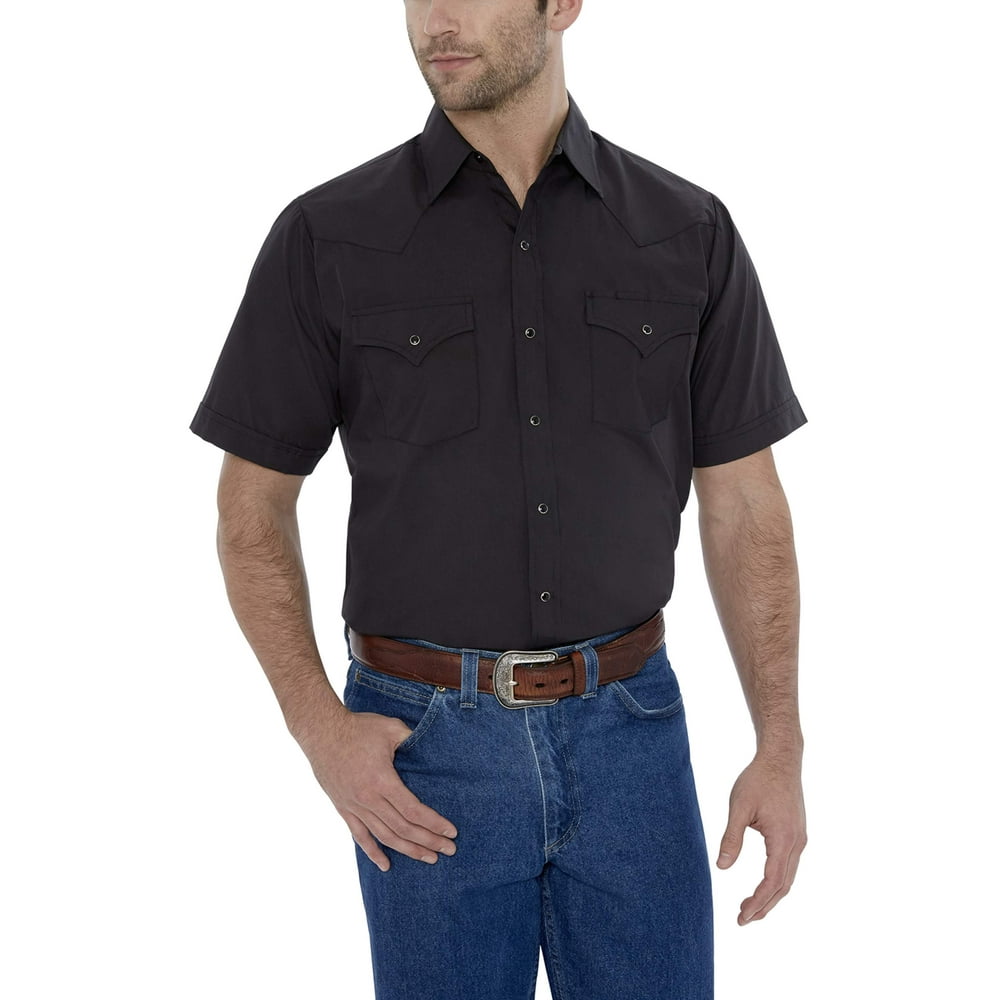 Ely Cattleman Ely Cattleman Big and Tall Short Sleeve Solid Western
