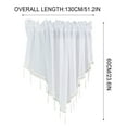 thumbnail image 3 of Pompotops Collections Floral Sheer Lace Shade Window Curtain With Scalloped Edges And Rod Pocket Top For Easy Hanging Clearance, 3 of 4
