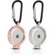 thumbnail image 1 of AirTags Case Compatible with Apple AirTags,2 Pack Anti-Lost AirTag Keychain Holder,Metal Rhinestone Anti-Scratch Cover, Frosted Silver, Rose Gold, 1 of 4