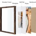 thumbnail image 2 of Vittanly 12x12 Picture Frame, Display Pictures 8x8 with Mat or 12x12 without Mat, Premium Material with Shatter Resistant Plexiglass, Square Frame for Wall Mounting, Home Decor, Rustic Brown, 1 Pack, 2 of 6