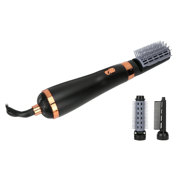 Hair Dryer Brush, 3 Speed Temperature Control 360° Antitwisting Wire 1000W 110-240V Hot Air Brush For Hair Styling Curling Straightening UK Plug