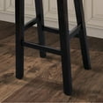thumbnail image 6 of Furniture of America Quyra Solid Wood Indoor Saddle 30.5-inch Bar Stools, Brown and Black (Set of 2), 6 of 6