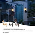 thumbnail image 4 of Bearachild Luces de jardín, de arena para construcción, lámpara LED de Metal a escala para exteriores, accesorios de diseño, lámparas colgantes Artesanía Bronce (luz blanca) Bearachild HA064123-03, 4 of 6
