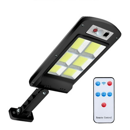 

Led Solar Street Lights Waterproof Intelligent Light Control System Adjustable Bracket Remote Sensing With 3 Modes For Garden Street Deck Fence Patio