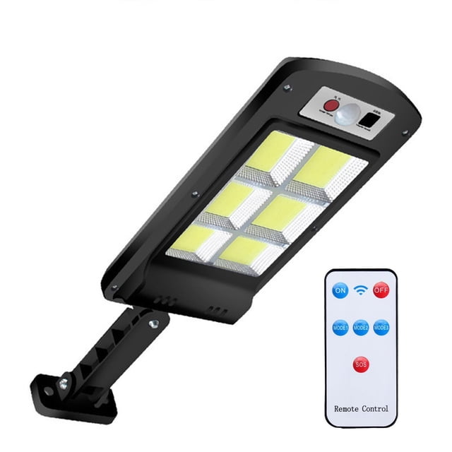 Lámpara solar Luces de calle solares LED, sistema de control de luz inteligente a prueba de agua, so Tomshoo Con mando a distancia