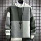 thumbnail image 4 of Suéter a cuadros de invierno para hombre, jersey de estilo Harajuku para hombre, jersey grueso y cálido de cuello alto, suéteres navideños masculinos de alta calidad para hombre, 4 of 4