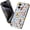 Curious Monkey Blue Collage, variant on Case for iPhone 17, Cute Monkey Banana Phone Case Military-Grade Drop Protection Cover for Women Girl - Frosted