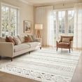 thumbnail image 3 of UERMEI 6'x9' Area Rugs for Living Room, Washable Rugs Boho Moroccan Area Rug Soft Neutral Geometric Bohemian Carpet Distressed Indoor Rug for Bedroom Dining Room Office Foldable Nonslip Rug, Brown, 3 of 14