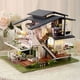 thumbnail image 2 of Doll House Furniture Miniature Building Kits Diy Dollhouse Kit Roombox Villa Garden Wood Houses Toy For Children Adult Gifts heqiyong LED, 2 of 2
