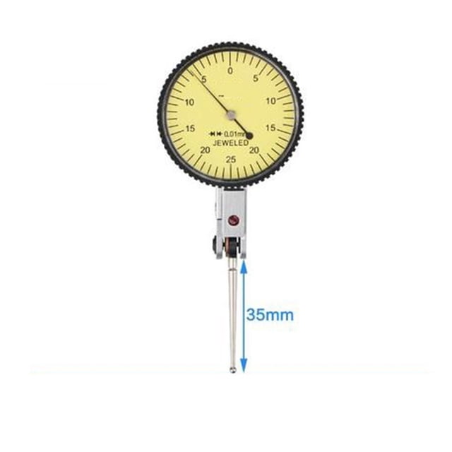 Dial Gauge Lever Percentage Gauge Small School Table Indicator Table Small Table High Precision 0.01/0.002mm ,Accurate Readings