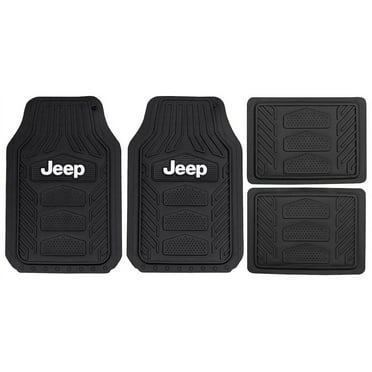 Plasticolor P23-001668R01 Jeep Rubber Floor Mat, Black