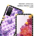 thumbnail image 5 of FKBRCL4U Compatible with Samsung Galaxy S20 FE Case, Purple Butterfly Flowers Leaf Luxury Golden Decoration for Girl Women Soft TPU Shockproof Protective Hard PC Back, 5 of 7