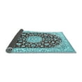 thumbnail image 2 of Ahgly Company Indoor Rectangle Medallion Light Blue Traditional Area Rugs, 2' x 5', 2 of 4
