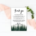 thumbnail image 3 of Koyal Wholesale Watercolor Pine Trees Woodland Forest Wedding Thank You Place Setting Cards for Table Reception, 56-Pack, 3 of 5