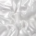thumbnail image 4 of NTBED Silky Satin Comforter Set Queen White Luxury Wave Quilted Bedding Set, 4 of 5