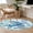 Blue, variant on Blue Coastal Turtle Round Area Rug 4 FT, Non Slip Indoor Outdoor Rug, Summer Beach Coral Nautical Washable Soft Circular Carpet Non-Shedding Floor Mat for Coffee Table Nursery Foyer Balcony