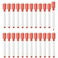 thumbnail image 1 of Uxcell Whiteboard Pen, 0.5-1mm Fine Tip Dry Erase Red White Board Markers, 24Pcs, 1 of 6