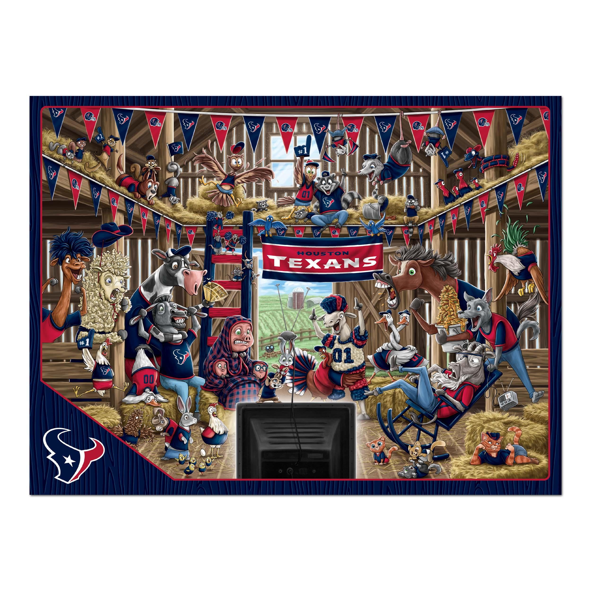 YouTheFan NFL Houston Texans Barnyard Fans Puzzle - 500 Piece