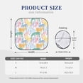 thumbnail image 3 of Haiem Zebra Colourful Car Windshield Sun Shade (2 Pieces) Foldable Windshield Sun Shade Car Accessories for Truck SUV Pickup-Large, 3 of 7