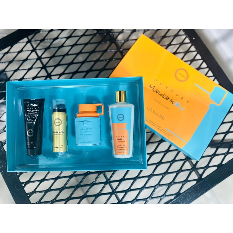 Armaf, Gift Set, Odyssey Mandarin Sky, 4pc with EDP, Shower Gel