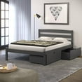 thumbnail image 4 of Donco Kids Econo Scandinavian Full Dark Grey Bed with Dual Underbed Drawers, 4 of 4