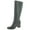 Black Leather, variant on Franco Sarto Womens Anberlin Leather Knee-High Riding Boots
