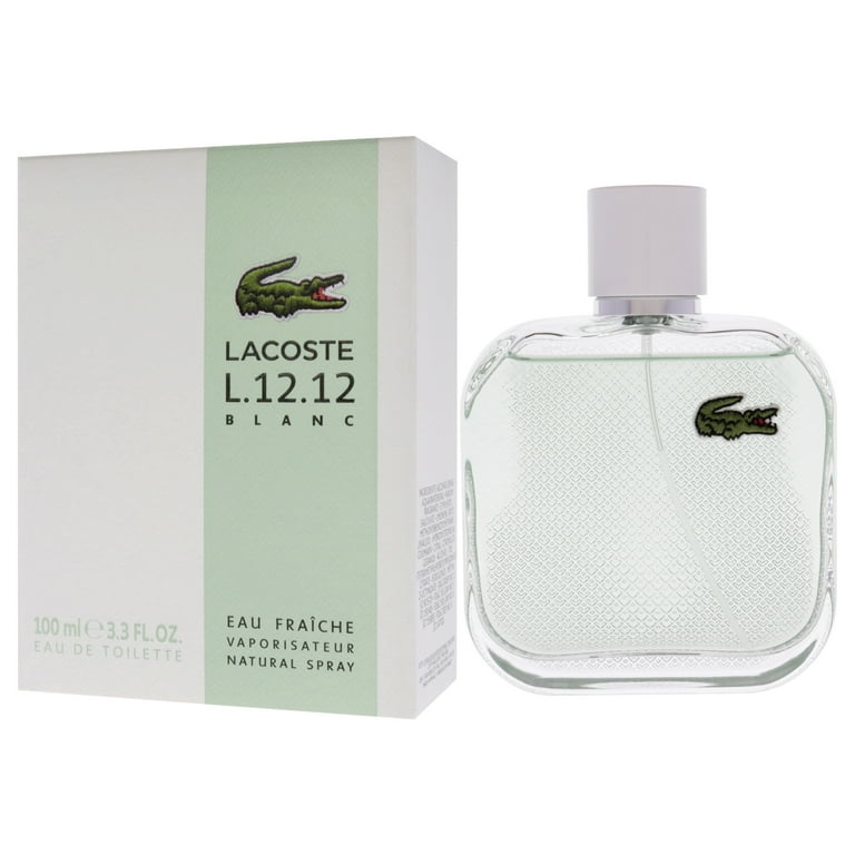 Lacoste Eau De Lacoste L.12.12 Blanc Eau Fraichie Eau De Toilette Spray By Lacoste - 3.4 oz Lacoste Eau De Lacoste L.12.12 Blanc Eau Fraichie Eau De Toilette Spray By Lacoste - 3.4 oz