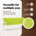 thumbnail image 3 of vidaXL Indoor/Outdoor Bench Cushions 2 pcs, Non-slip, Water-Repellent, Bright Green 78.7"x19.7"x2.8", 3 of 8