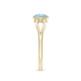 thumbnail image 2 of Angara Natural 0.4 Ct. Aquamarine Solitaire Ring in 14K Yellow Gold for Women (Ring Size: 4), 2 of 8
