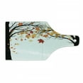 thumbnail image 1 of Tree Cutting Board, Framework with Black Tree Silhouettes and Dried Leaves Autumn Season Nature Forest, Decorative Tempered Glass Cutting and Serving Board, in 3 Sizes, by Ambesonne, 1 of 2