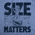 thumbnail image 2 of Mens Size Matters T Shirt Funny Fishing Lovers Huge Catch Joke Tee for Guys Graphic Tees, 2 of 9