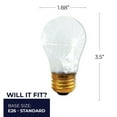 thumbnail image 7 of Bulbrite Pack of (12) Dimmable Frost Tough Coat Medium (E26) Incandescent Bulb A15 40 Watt, 7 of 7