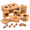 Brown, variant on Black 100 Pack Soap Boxes with Clear Windows with Thank You Tags and Jute Rope
