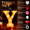 thumbnail image 2 of Set de decoración Peledic con el texto «I Love You», letras iluminadas, 73 unidades, 2 of 7