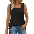 thumbnail image 2 of Ahuyic Womens Plus Size Sleeveless Top,Summer Casual Blouse For Women,Fashionable Women's Spring And Summer Casual Solid Color V-Neck Sleeveless, 2 of 5