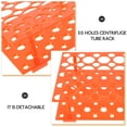 thumbnail image 6 of Raindrops Detachable Tube Rack for Centrifuge Tubes Orange ABS Holder with 50 Holes for Test Tube Holding 15ml 50ml, 6 of 8